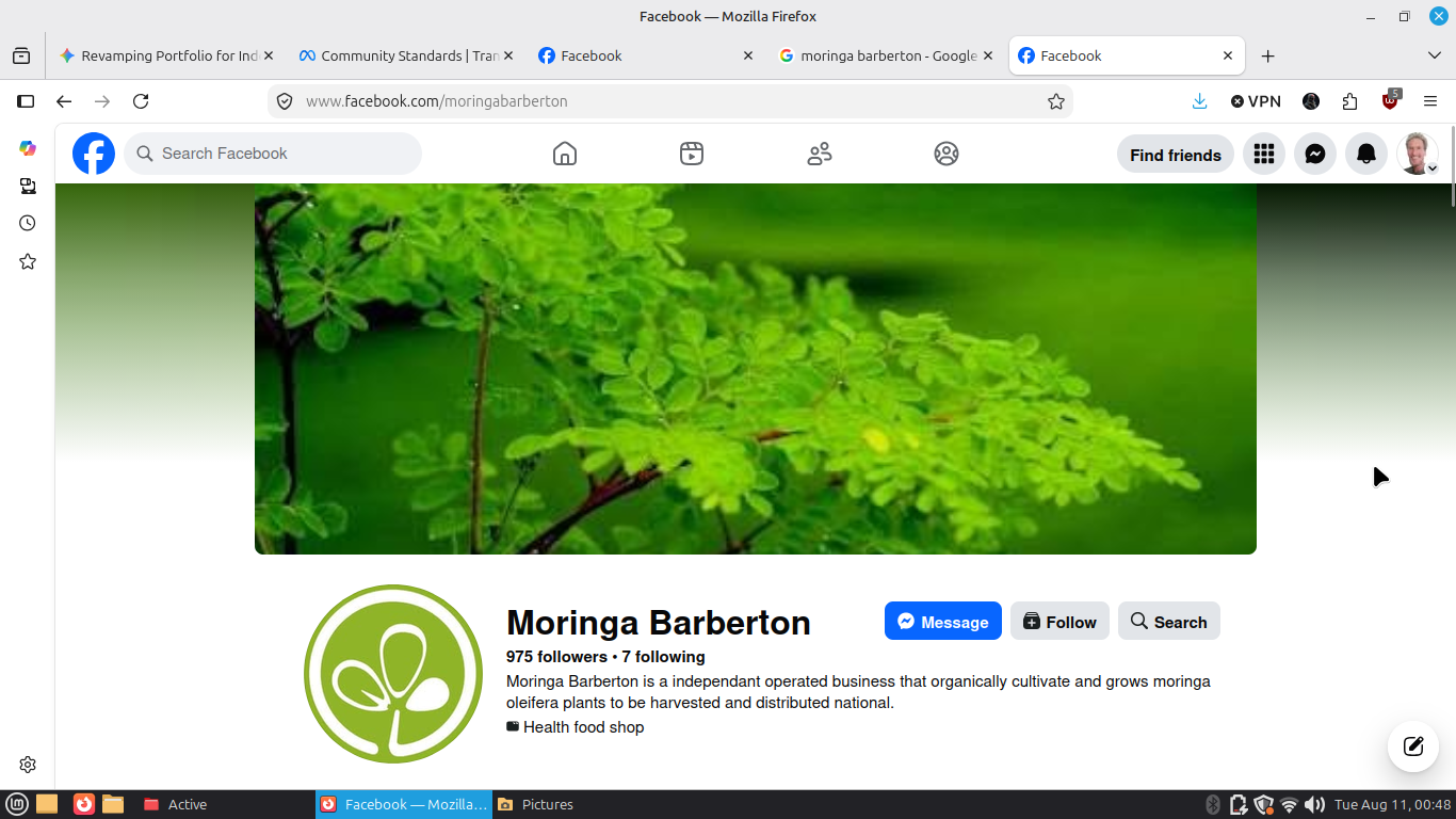 Moringa Project Main Screenshot